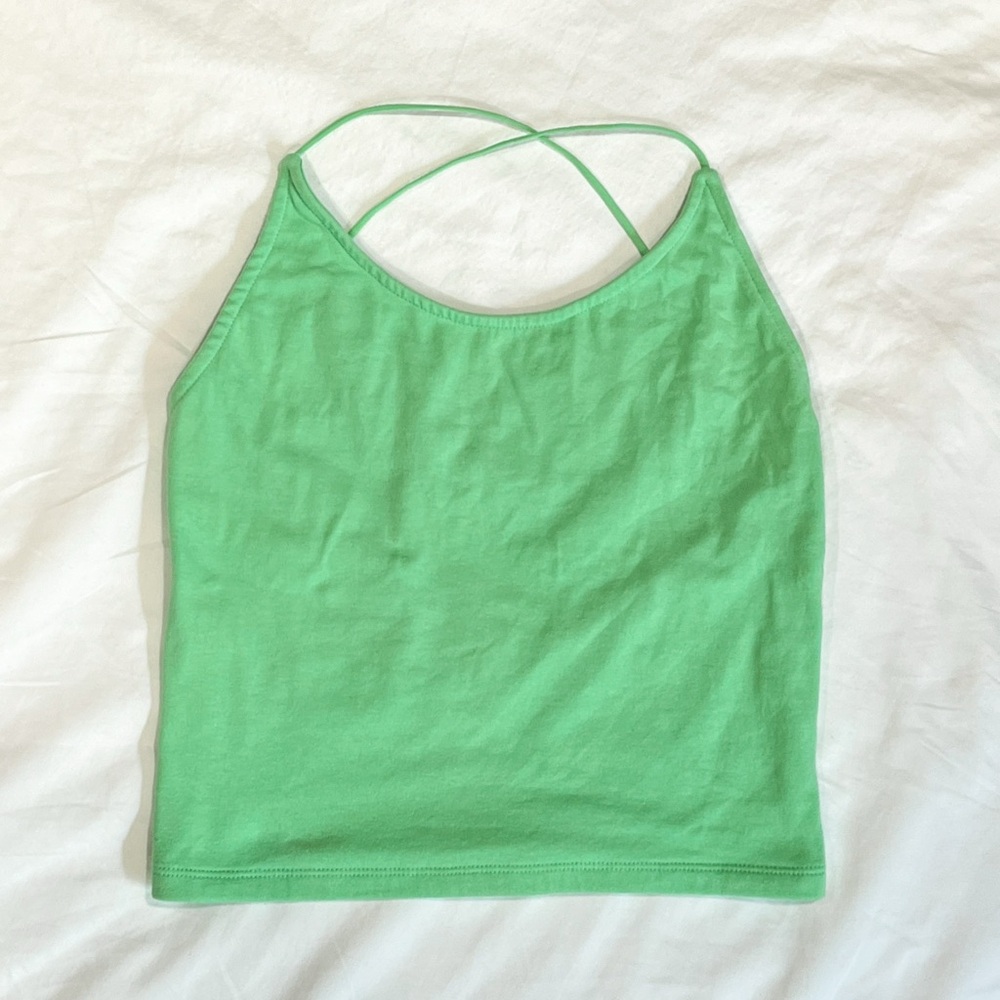 American Eagle Outfitters Women’s Mint Green  Bungee Strap Top